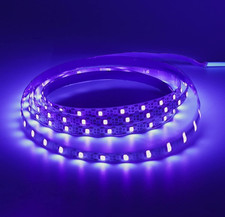 LED Black Light Strip, 6.6Ft, 120 Lamp Beads, 5V Flexible Blacklight Fixtures