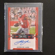 Leaf 2022 Draft Autographs Jayden De Laura Rookie Football NCAA BA-JDL