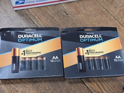 x2   Duracell Optimum AA 12 Pk x2 = 24 total Resealable