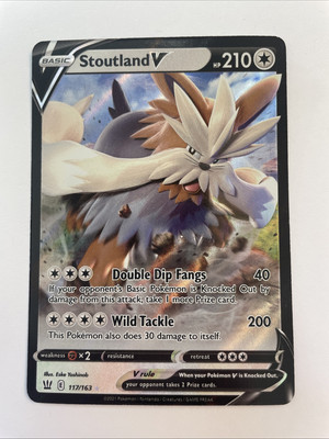 Stoutland V 117/163 - Swsh05: Battle Styles (NM)