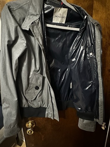 Moncler Jacket Collection Primavera /Estate Tissu Prele Men’s Sz 3 Grey /Gray - Picture 11 of 12