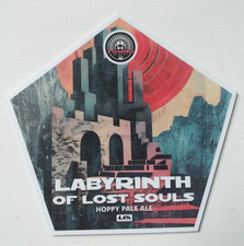 Beer Pump Badge Clip.Labyrinth of Lost Souls,Fownd Brew.Collectable Breweriana