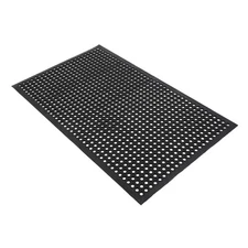 Multi-functional Drainage Rubber Anti-fatigue Non-slip Hexagonal Mat 90*150cm US
