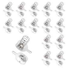 15 Set Battery Spring Contact 16.5x16mm Positive Negative Unipolar