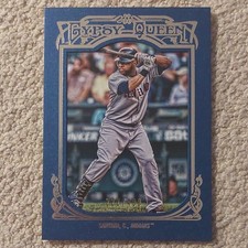 Topps 2013 Gypsy Queen Carlos Santana #179 Blue Framed Indians Serial #