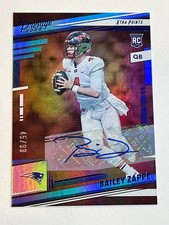 2022 Prestige Football Premium Blue Auto #/99 - Bailey Zappe RC - Patriots