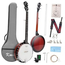 Banjo 5 String Banjos,Professional Full Size Remo Head, with 2 Tuning Wrench,