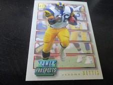 JEROME BETTIS (LA rams) 1993 pro set POWER PROSPECT ROOKIE CARD #PP9 mint. rookie card picture