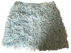 ZARA WOMENS BLUE FEATHER EFFECT FUZZY MINI SHORT SKIRT HIGH WAIST SMALL 🌸 — photo 4
