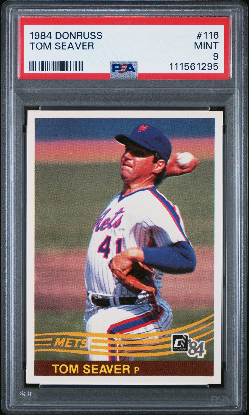 1984 DONRUSS #116 TOM SEAVER PSA 9