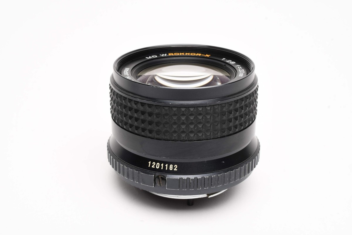 Minolta MD W.Rokkor-X 20mm F2.8 Lens for MD Mount, Caps, Sharp! | eBay