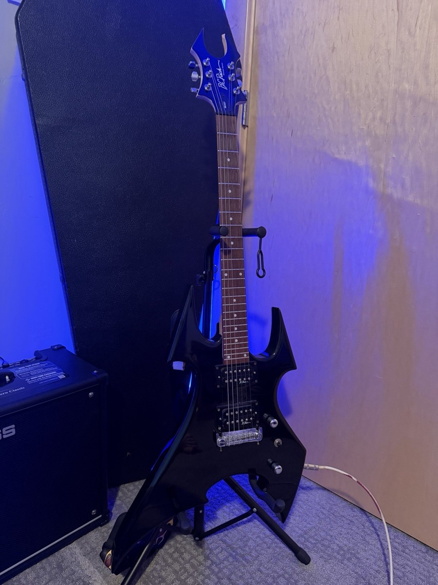 B.C. Rich Warlock Black Right-Handed 6-String Electric Guitar with