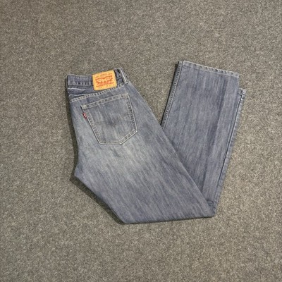 Levi's 514 Jeans Men's Size 36x32 Medium Wash Blue Denim Straight Fit