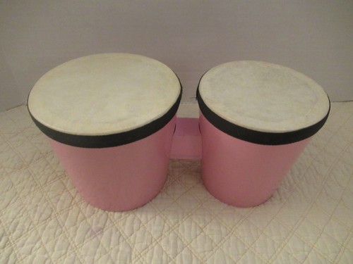 Wooden Pink Bongos