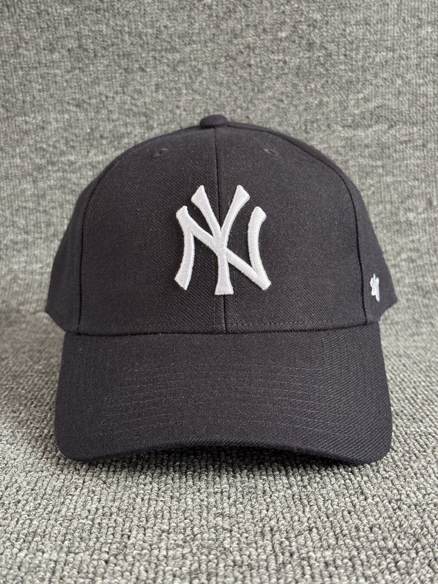 '47 Brand New York Yankees Dad Hat Strapback Black Cap