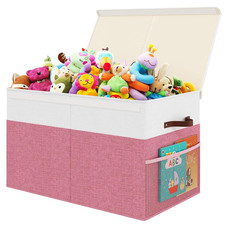 Large Toy Storage Box with Lid Upgraded Toy Storage Chest Organizer with Divider