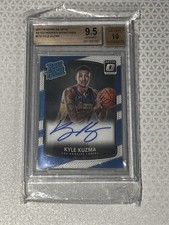 2017 Donruss Optic Kyle Kuzma Rookie Signatures #174 BG 9.5 Gem Mint Rookie Card. rookie card picture