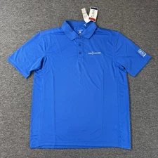 TPC Sawgrass The Players Shirt Mens Large Blue PGA Tour Golf Polo Embroidered