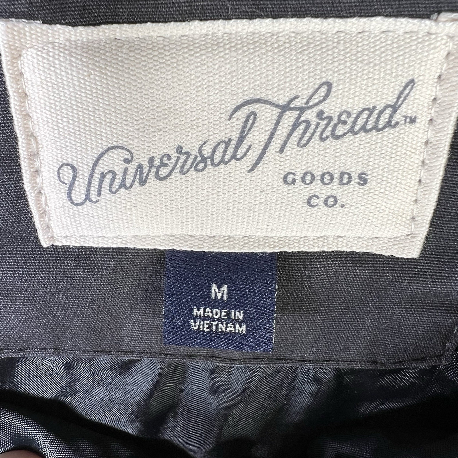 Universal Thread Black Full Zip Quilted Drawstrin… - image 3