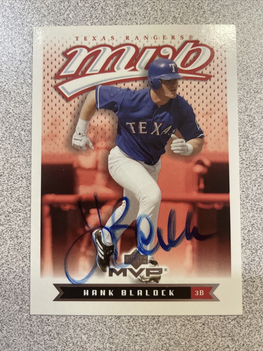 人気アイテム Deck Upper 2003 Autographed Blalock Hank MVP Texas #209 Card 2002年~