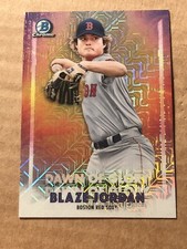 2021 Bowman Chrome Blaze Jordan Dawn of Glory #DG-20 Mojo Refractor Red Sox