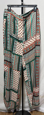 New Zara Large Printed Wide Leg Satin Finish Pants 1971 / 025 New NWT