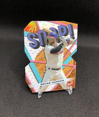 2023 Topps Pristine Bryce Harper  OH SNAP!  /25 ORANGE Die-Cut SSP No. OS-6   