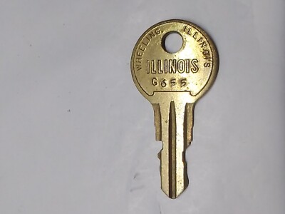 ILLINOIS Lock Key # G655 G 655 Slot Machine Jukebox Wallbox Arcade Coin-op