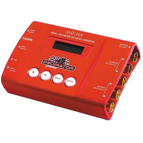 Decimator MD-HX HDMI and SDI Cross Converter w/ Scaling & Frame Rate Conversion Decimator MD-HX HDMI and SDI Cross Converter w/ Scaling & Frame Rate Conversion