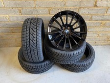 Genuine 18" BMW 3 Series G20 G21 2 4 Series Black 619 Wheels & New Winter Tyres