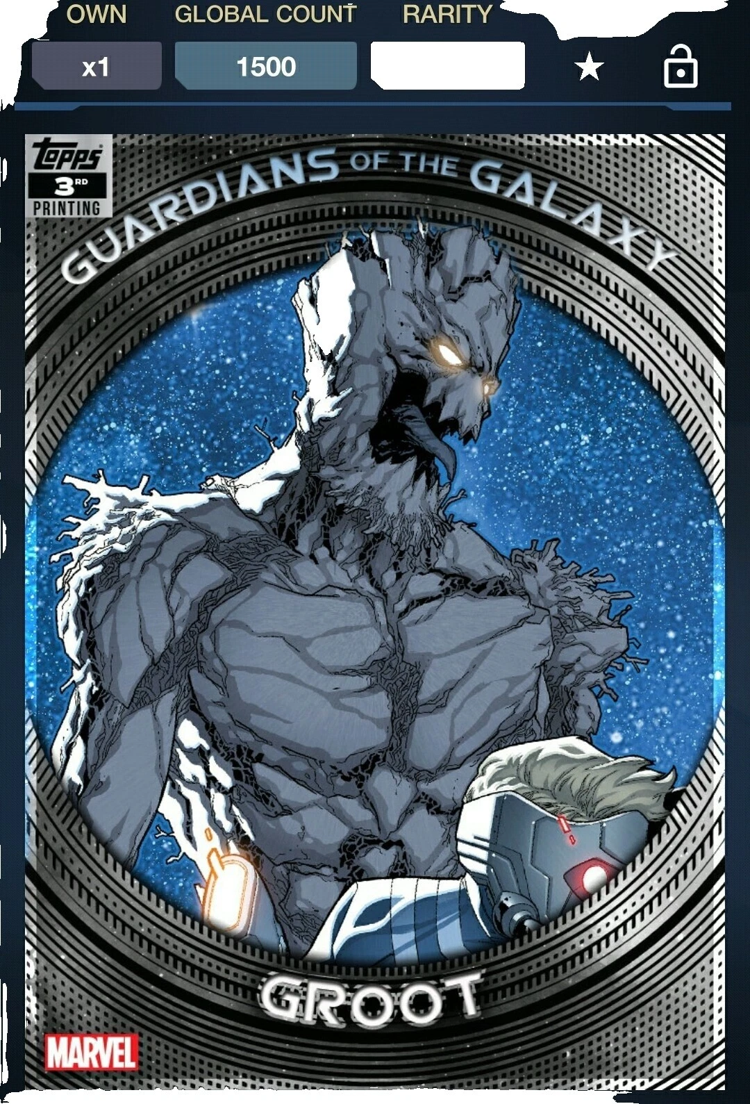 Tarjetas de colección individuales de colección de acción