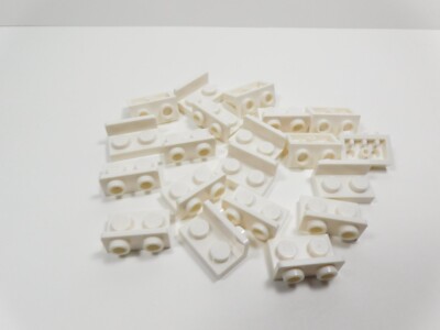 LEGO 20 White 1x2-1x2 Inverted Brackets N12