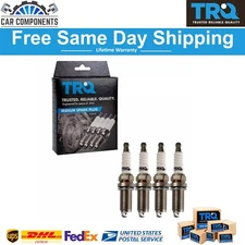 TRQ Iridium Spark Plugs Engine Tune Up Ignition Kit 4 Piece Set New