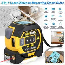 Laser Tape Measure 3 In 1 Digital Tape Measure High Precision Laser Rangefinder