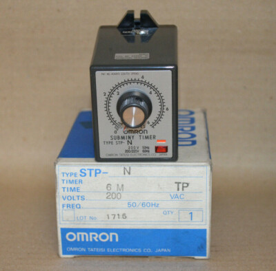 Omron STP-N 6M 200VAC 50/60Hz Zeitrelais NEU OVP