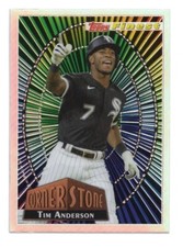 2022 TOPPS FINEST BASEBALL 94 FINEST CORNERSTONES TIM ANDERSON