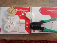 3 Modem router wireless + pinza RJ11, SPLITTER, filtri ed accessori vari