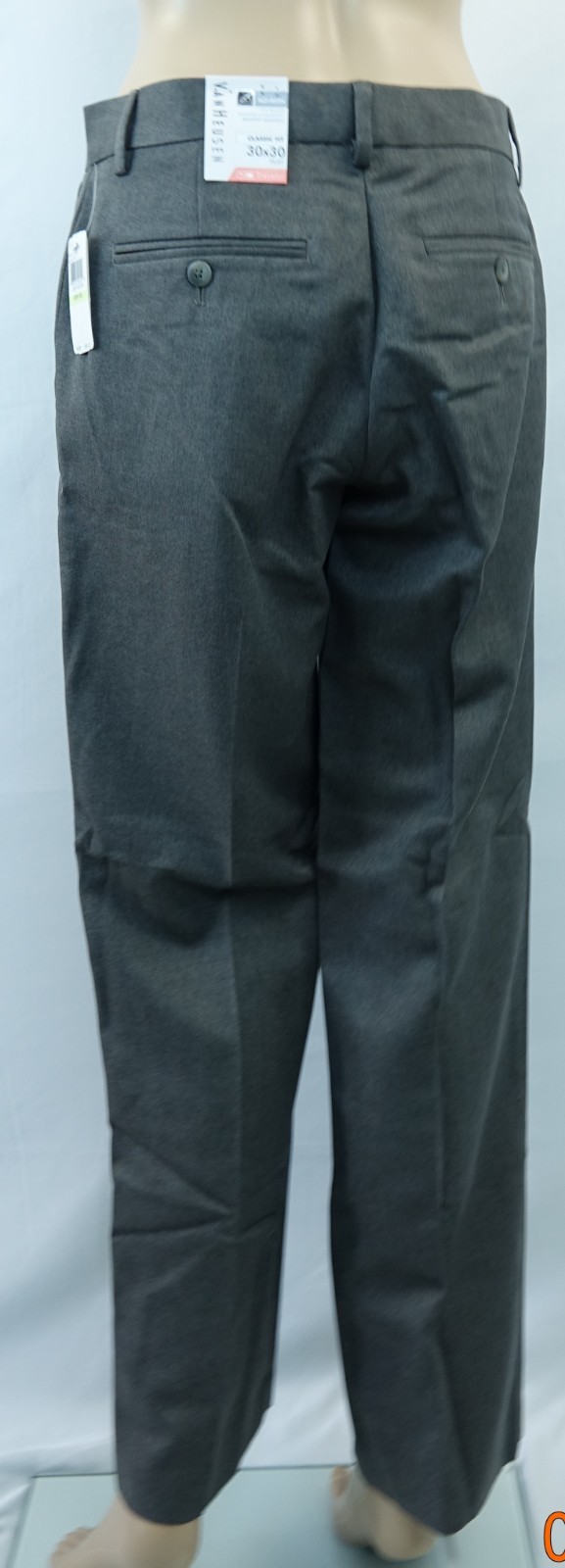 Van Heusen Men's Traveler Classic Fit Flat Front Pant, Grey Heather, 30W X 30L 767672100109 eBay