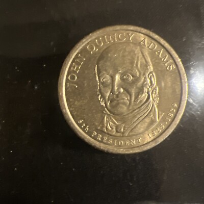 John Quincy Adams Gold Dollar Coin 1825-1829, pristine, gold