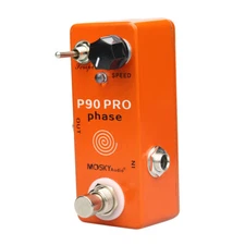 MOSKYaudio P90 PRO Phase Phaser Effects Pedal True-Bypass LED Light Metal Shell
