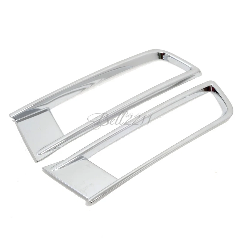 Chrome bezel Front Fog Light Lamp Cover Trim For VW Volkswagen Touran 2016-2019 - image 2 of 4