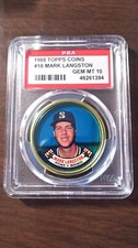 1988 Topps Coins #18 Mark Langston Mariners graded PSA 10 Gem Mint
