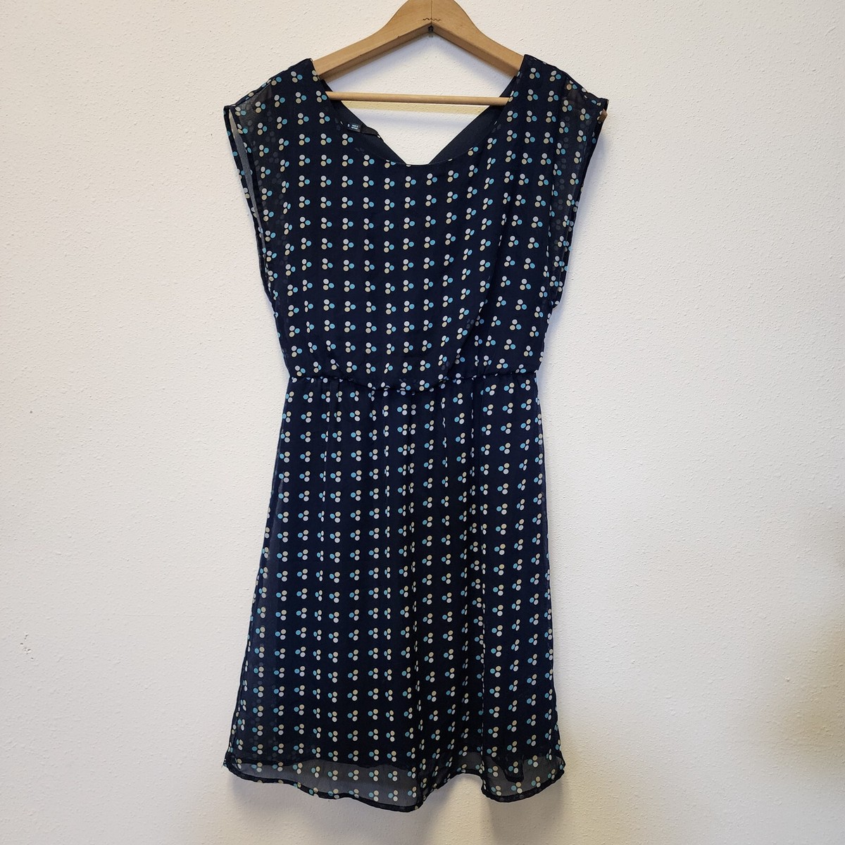 Maurices Dress S Navy Polka Dots Sheer Mesh Beach Summer Sun Wedding Casual | eBay Maurices Dress S Navy Polka Dots Sheer Mesh Beach Summer Sun Wedding Casual | eBay