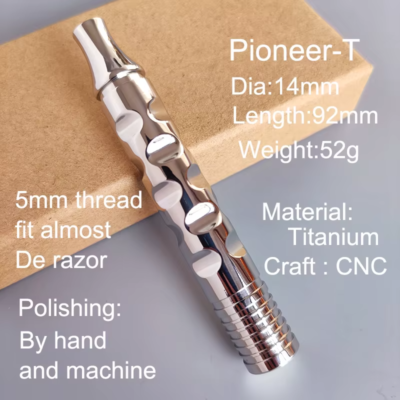 Dscosmetic Pioneer Titanium GR5 double edge safety razor