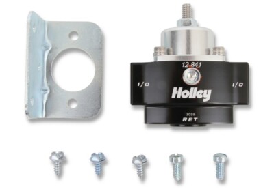 Holley HP Billet Carbureted By Pass Fuel Pressure Regulator 4.5 - 9 PSI Two Port