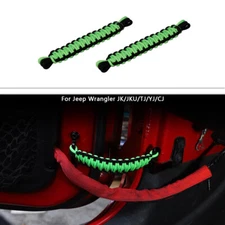 Car Door Limiting Straps Swing Door Check Limiter for Jeep Wrangler JK TJ Green