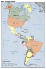 Poster, Many Sizes; Cia Map Of North And South America 1996