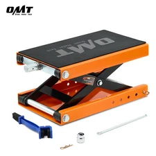 OMT Motorcycle Service Lift Steel Scissor Lift Jack 500kg Motorbike Stand Orange