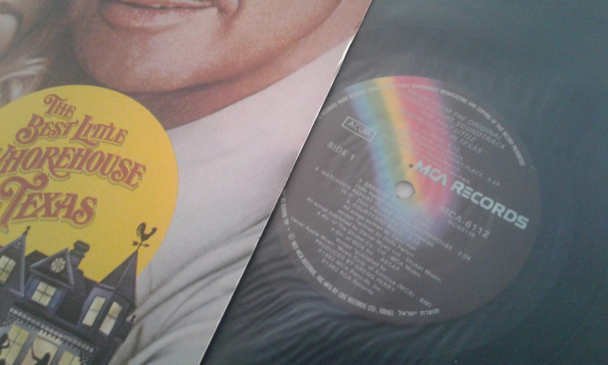 THE BEST LITTLE WHOREHOUSE IN TEXAS OST RARE ISRAELI LP DOLLY PARTON