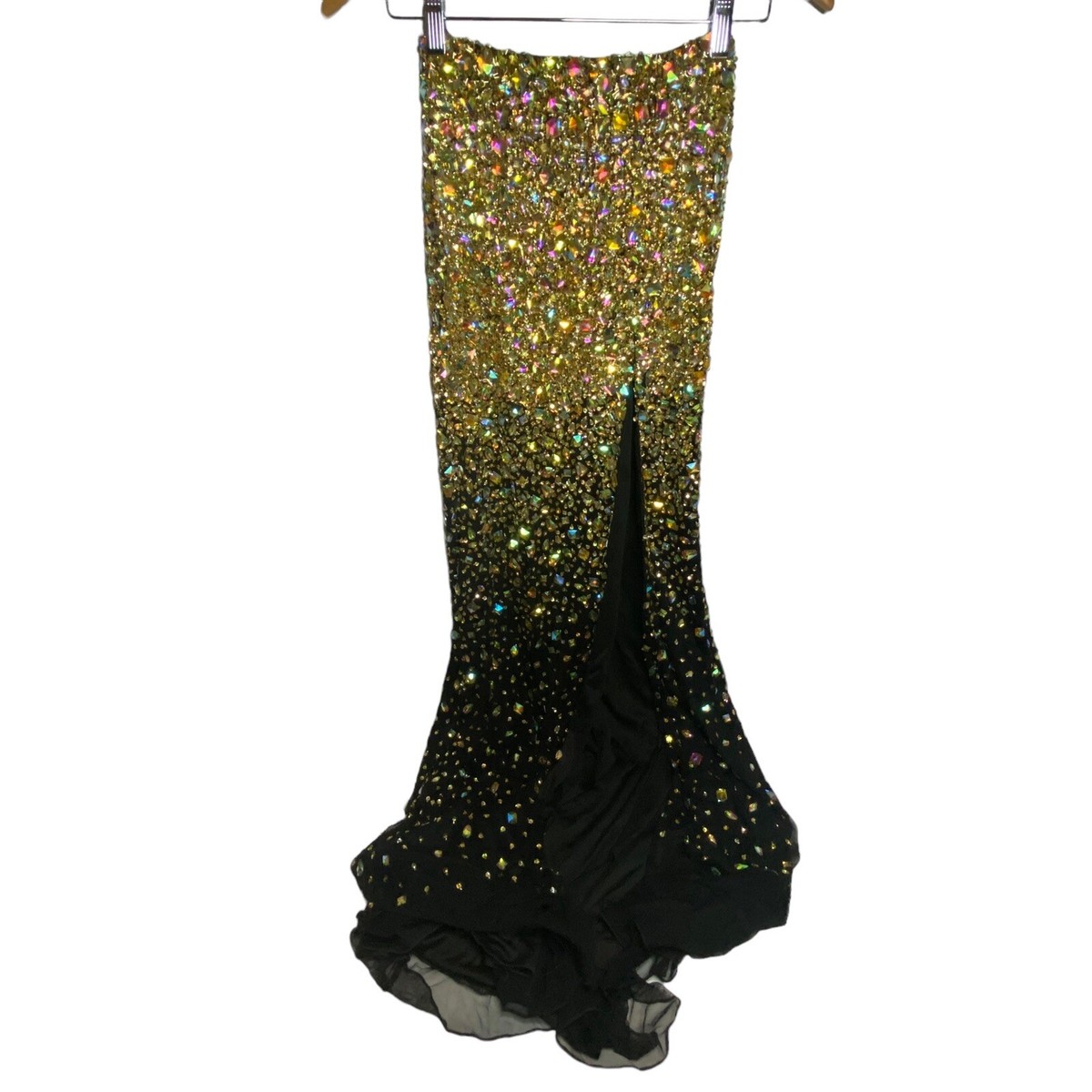 Jasz Couture Gold Prom Dress Embellished Beaded Size 00 | eBay